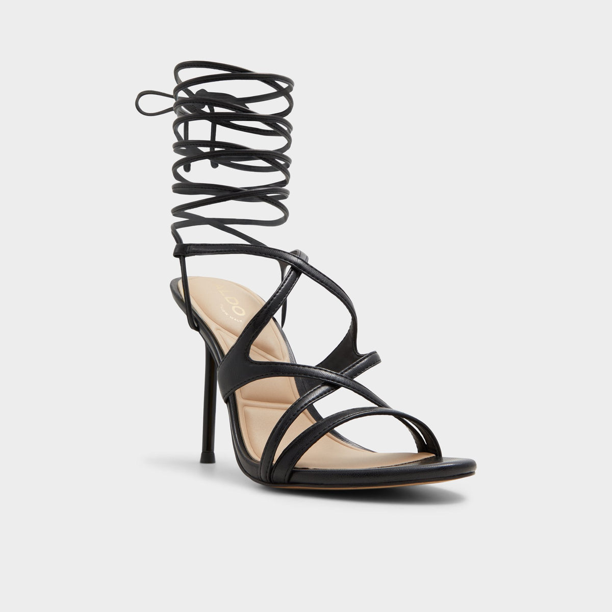 Marylou Black Women's Strappy sandals - Strappy heeled sandal | Aldo