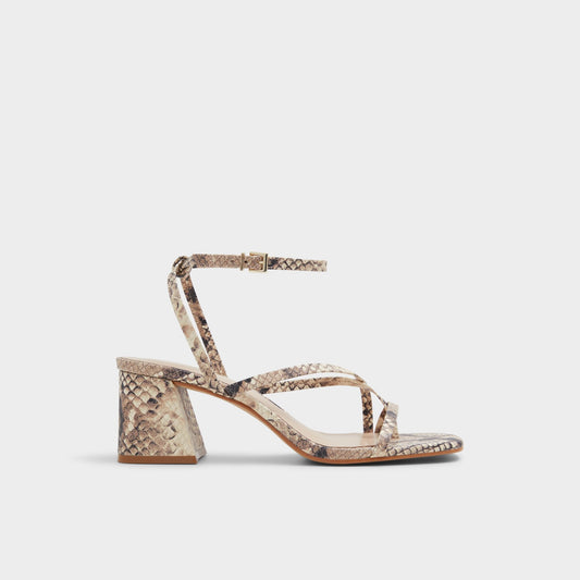 Adrauder in Brown Overflow 13801090 - Strappy block heeled sandal, Block heel | Aldo