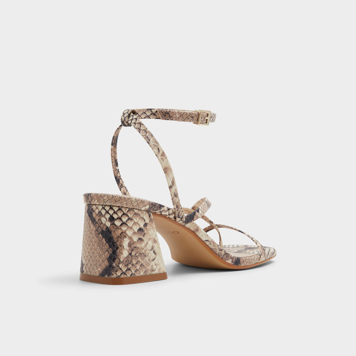 Adrauder in Brown Overflow 13801090 - Strappy block heeled sandal, Block heel | Aldo