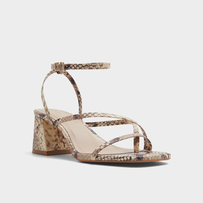 Adrauder in Brown Overflow 13801090 - Strappy block heeled sandal, Block heel | Aldo