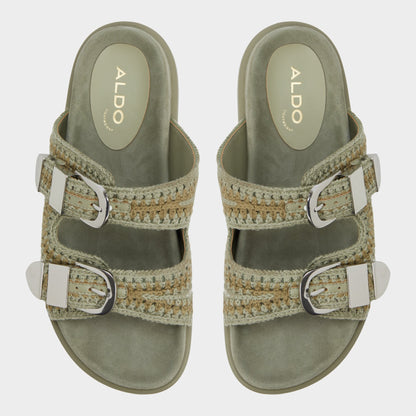 Bohodream Khaki Women's Footbed sandals - Footbed sandal | Aldo