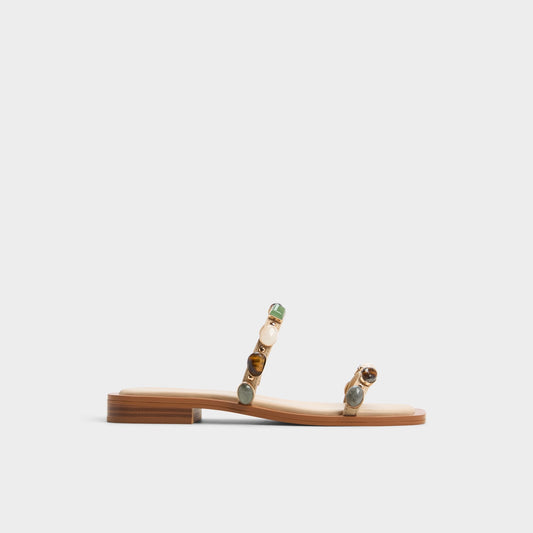 Sapphira Medium Beige Women's Flats - Strappy flat sandal | Aldo