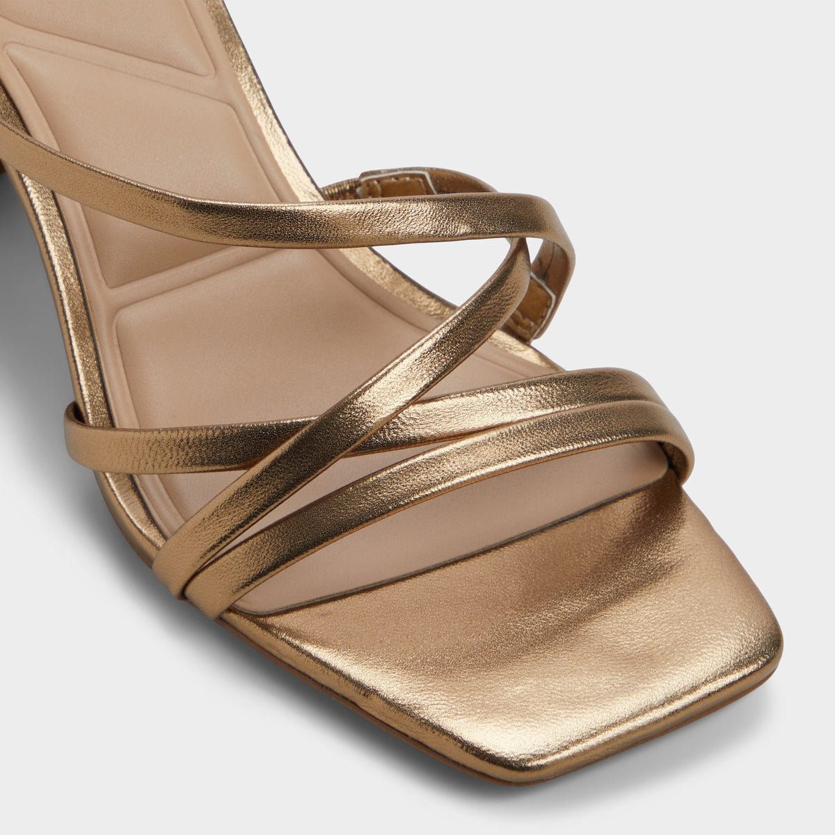 Esther Gold Women's Block heels - Strappy heeled sandal, Block heel | Aldo