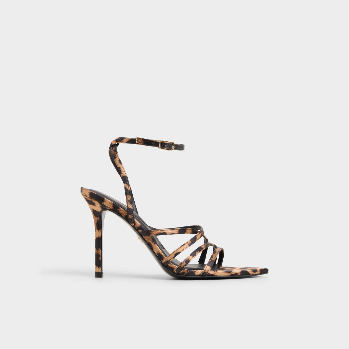 Solania Brown Multi Women's Strappy sandals - Strappy heeled sandal, Stiletto heel | Aldo