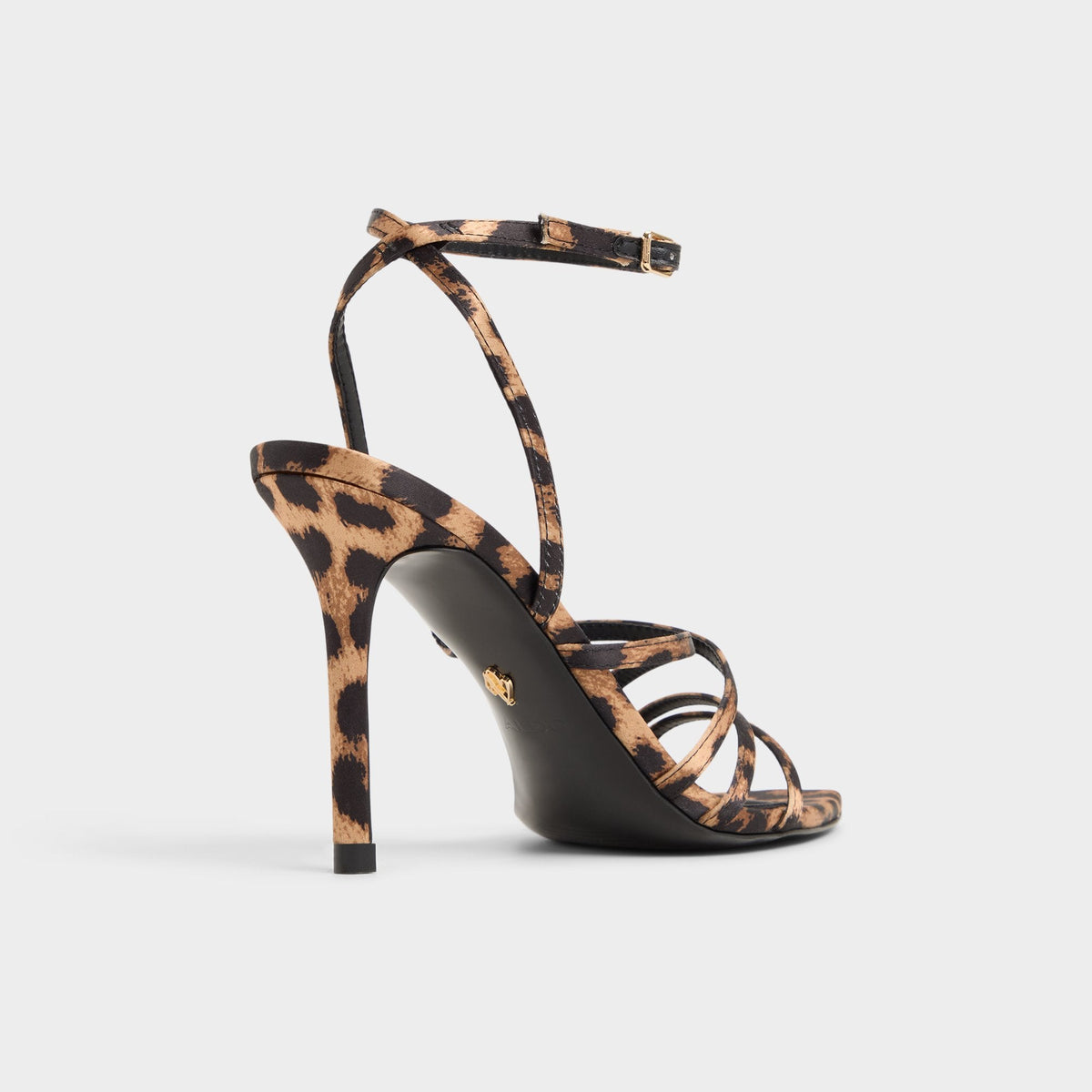 Solania Brown Multi Women's Strappy sandals - Strappy heeled sandal, Stiletto heel | Aldo