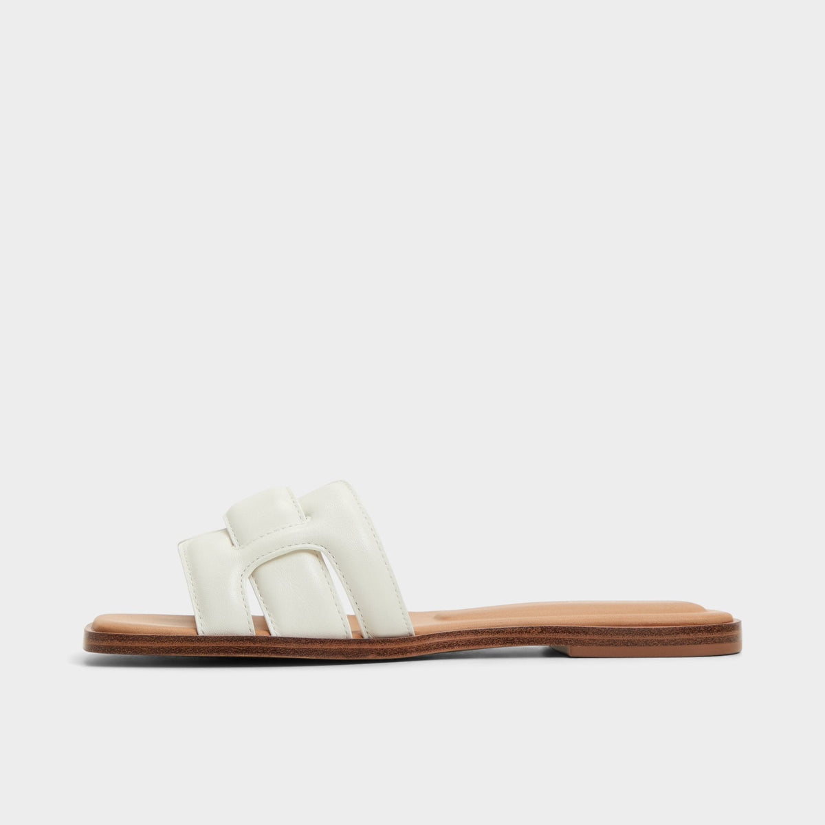 Eleny White Women's Flats - Slide sandal | Aldo