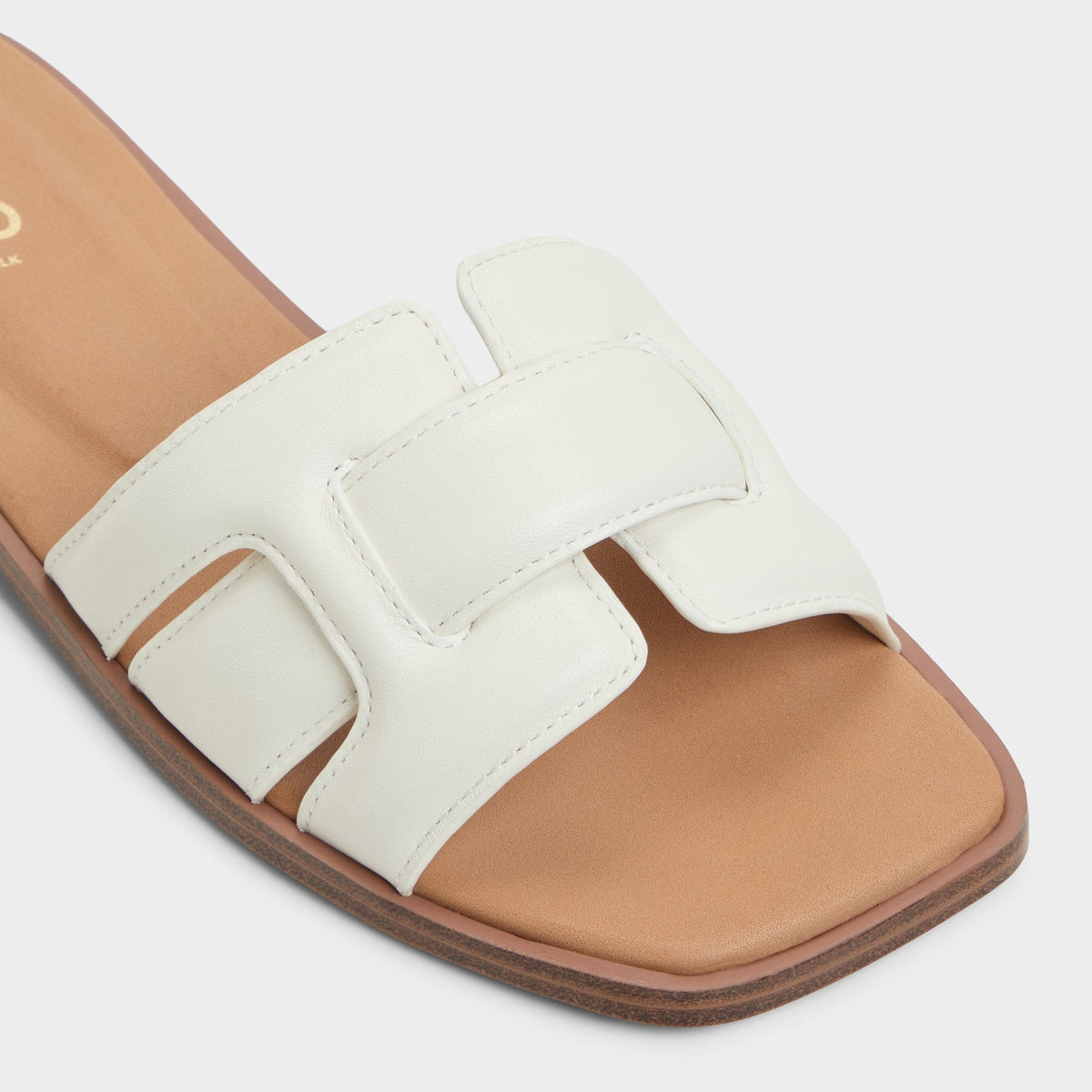 Eleny White Women's Flats - Slide sandal | Aldo