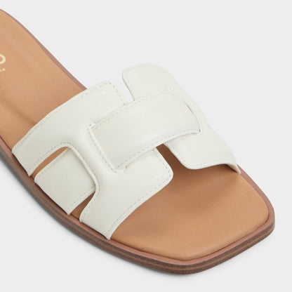 Eleny White Women's Flats - Slide sandal | Aldo