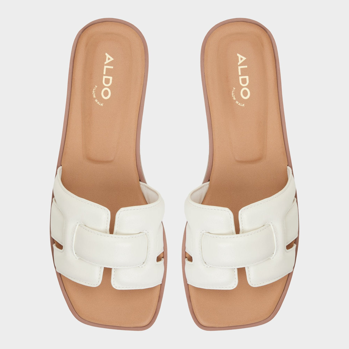 Eleny White Women's Flats - Slide sandal | Aldo
