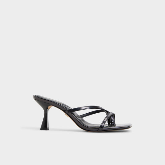 Calypsa Black Women's Animal Prints - Strappy heeled sandal, Block heel | Aldo