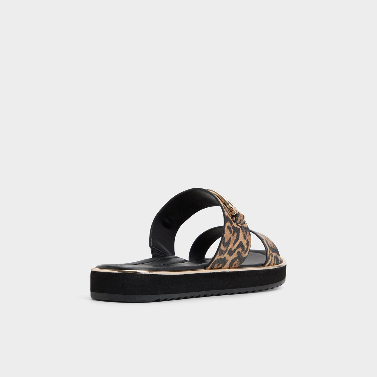 Lagoon Brown Multi Women's Flats - Strappy flat sandal, Footbed sandal | Aldo