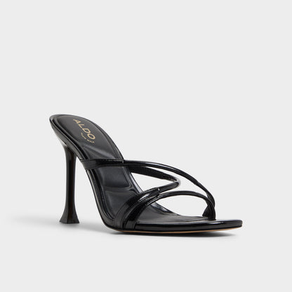 Velaia Black Women's Heeled mules - Heeled mule, Stiletto heel | Aldo