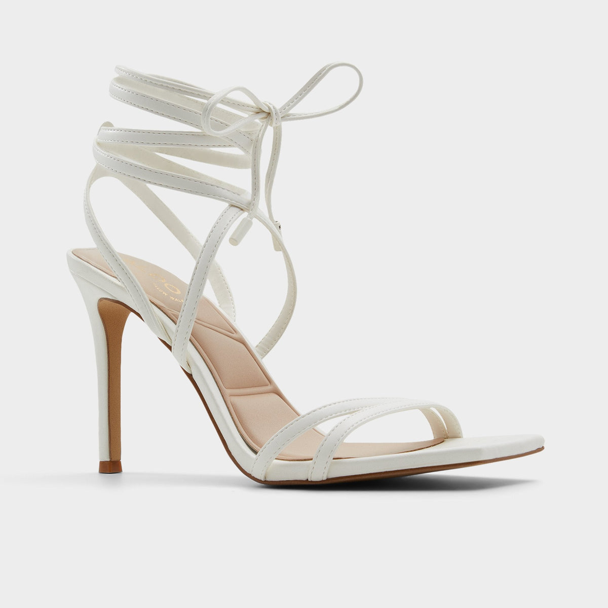 Phaedra in White - Strappy stiletto sandal, Stiletto heel | Aldo