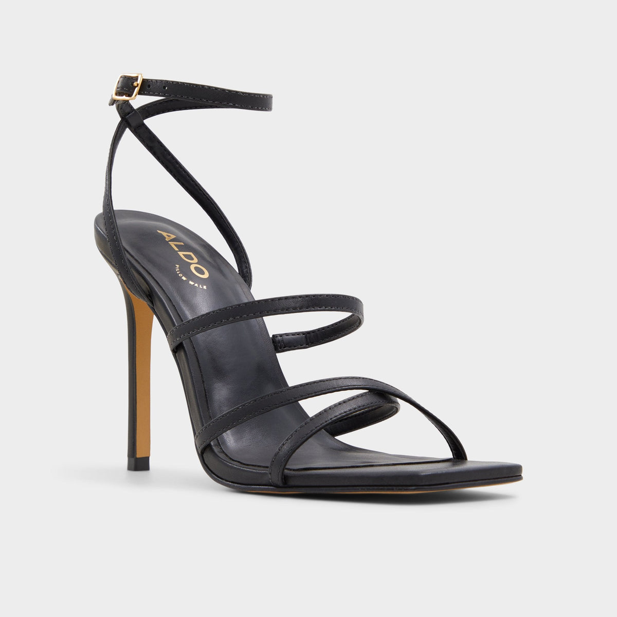 Galoi Black Women's Strappy sandals - Strappy heeled sandal | Aldo