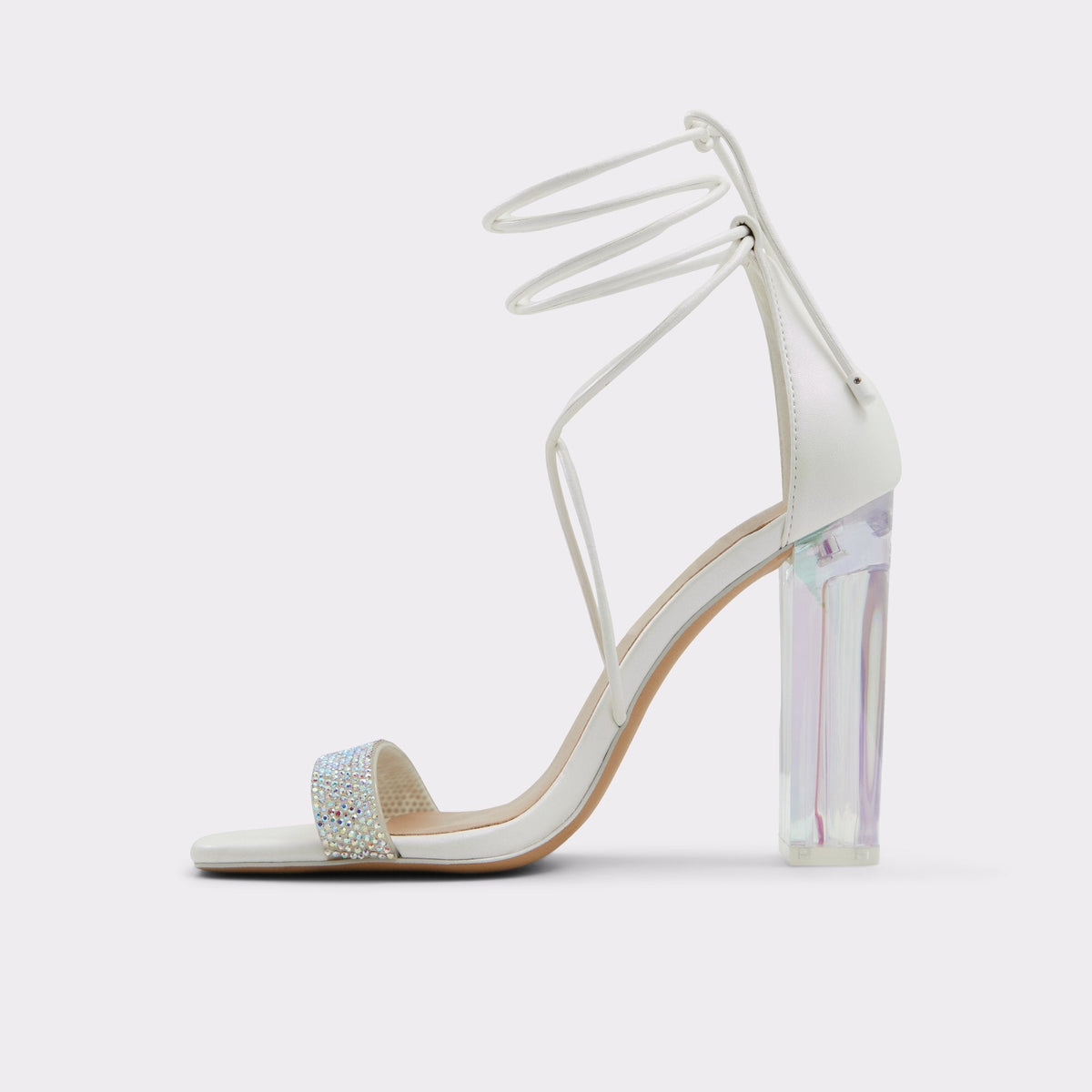 Onardonia in Open Natural - Strappy sandal, Block heel | Aldo
