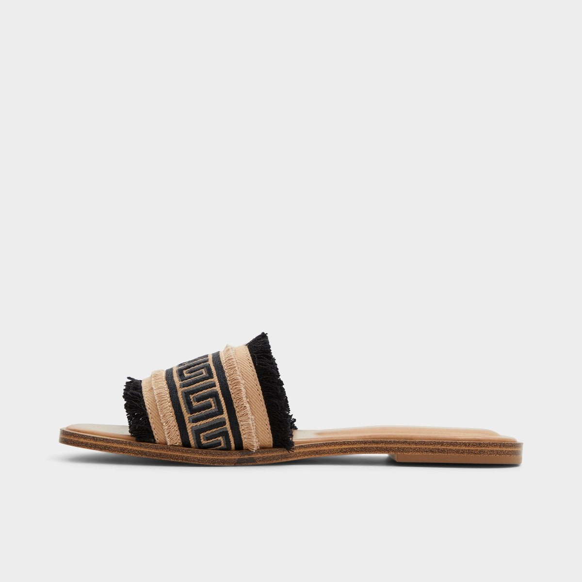 Nalani Open Black Women's Flats - Slide sandal | Aldo