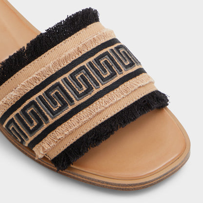 Nalani Open Black Women's Flats - Slide sandal | Aldo