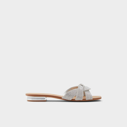 Coredith Silver Women's Flats - Slide sandal | Aldo
