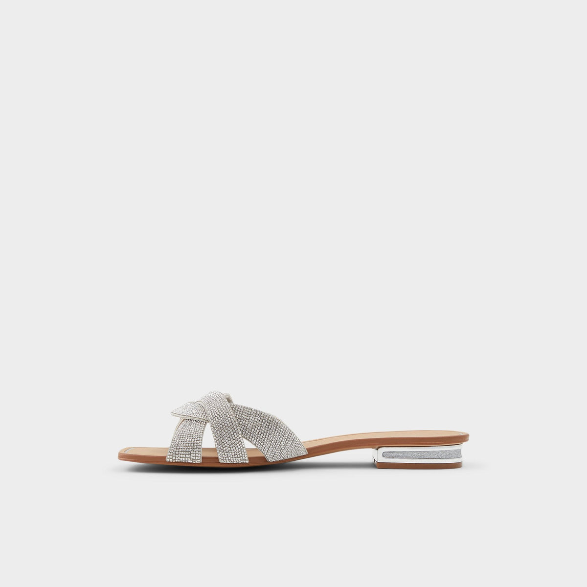 Coredith Silver Women's Flats - Slide sandal | Aldo