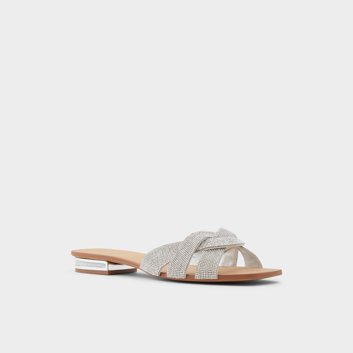 Coredith Silver Women's Flats - Slide sandal | Aldo
