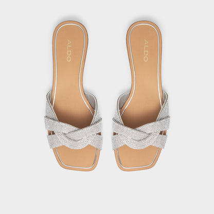 Coredith Silver Women's Flats - Slide sandal | Aldo
