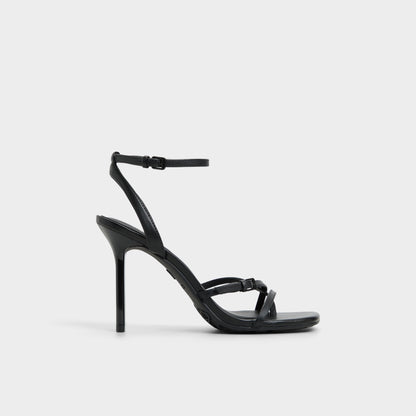 Conney Black Women's Heeled sandals - Strappy heeled sandal, Stiletto heel | Aldo