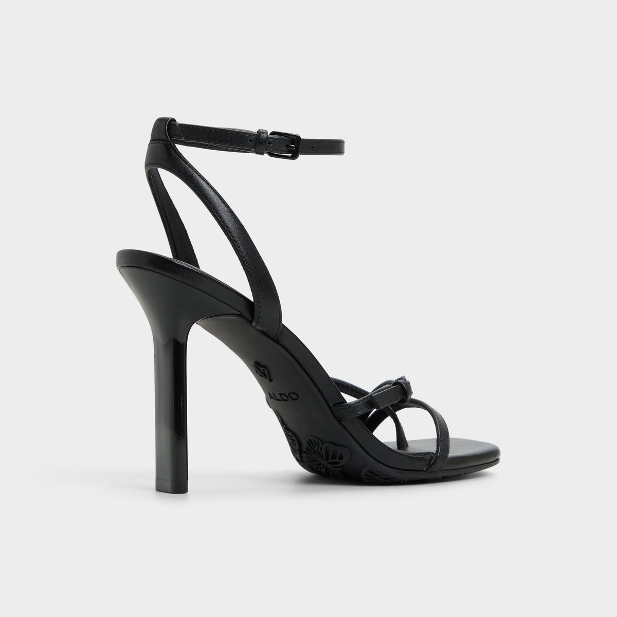 Conney Black Women's Heeled sandals - Strappy heeled sandal, Stiletto heel | Aldo