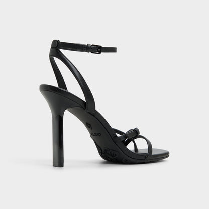 Conney Black Women's Heeled sandals - Strappy heeled sandal, Stiletto heel | Aldo