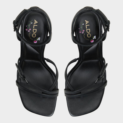 Conney Black Women's Heeled sandals - Strappy heeled sandal, Stiletto heel | Aldo