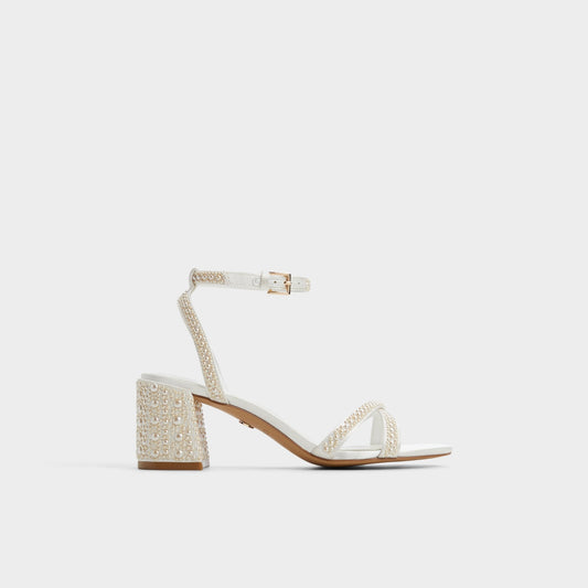 Bouclettie Other White Women's Block heels - Strappy heeled sandal, Block heel | Aldo