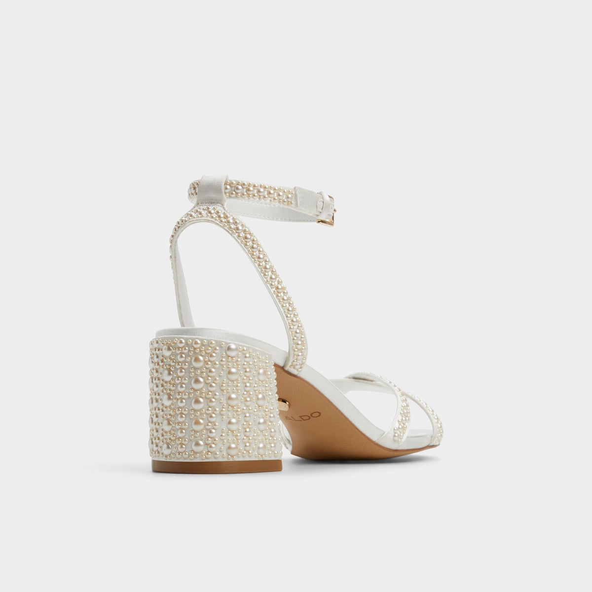 Bouclettie Other White Women's Block heels - Strappy heeled sandal, Block heel | Aldo