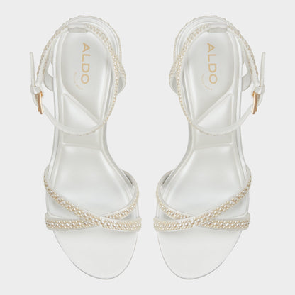 Bouclettie Other White Women's Block heels - Strappy heeled sandal, Block heel | Aldo