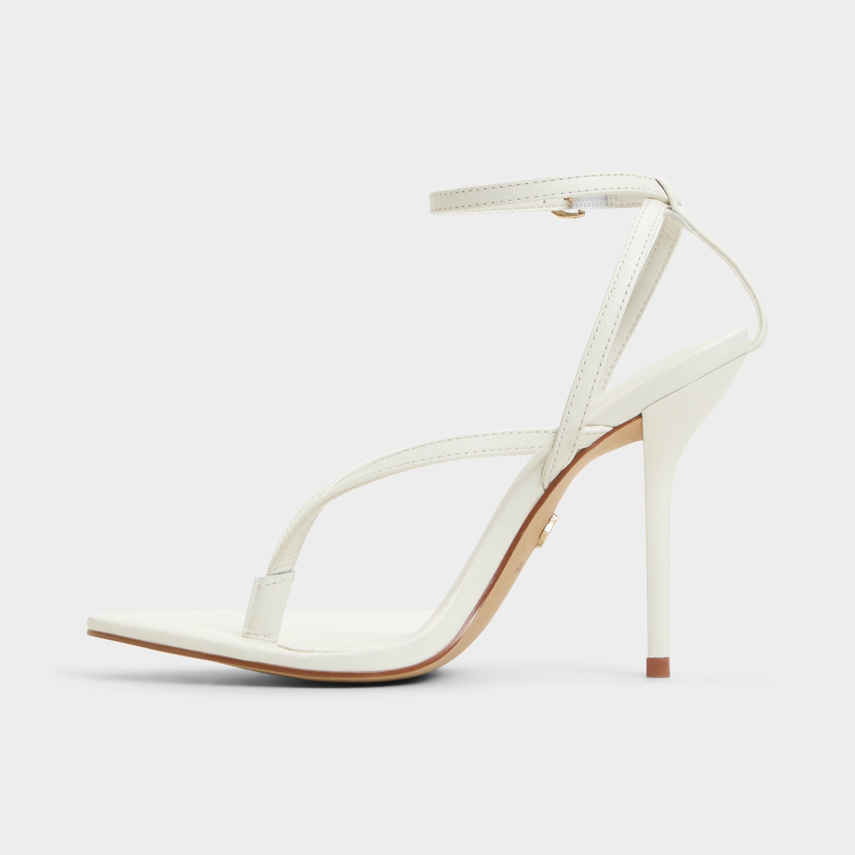 Abyfindley White/Bone Women's Strappy sandals - Heeled flip flop | Aldo