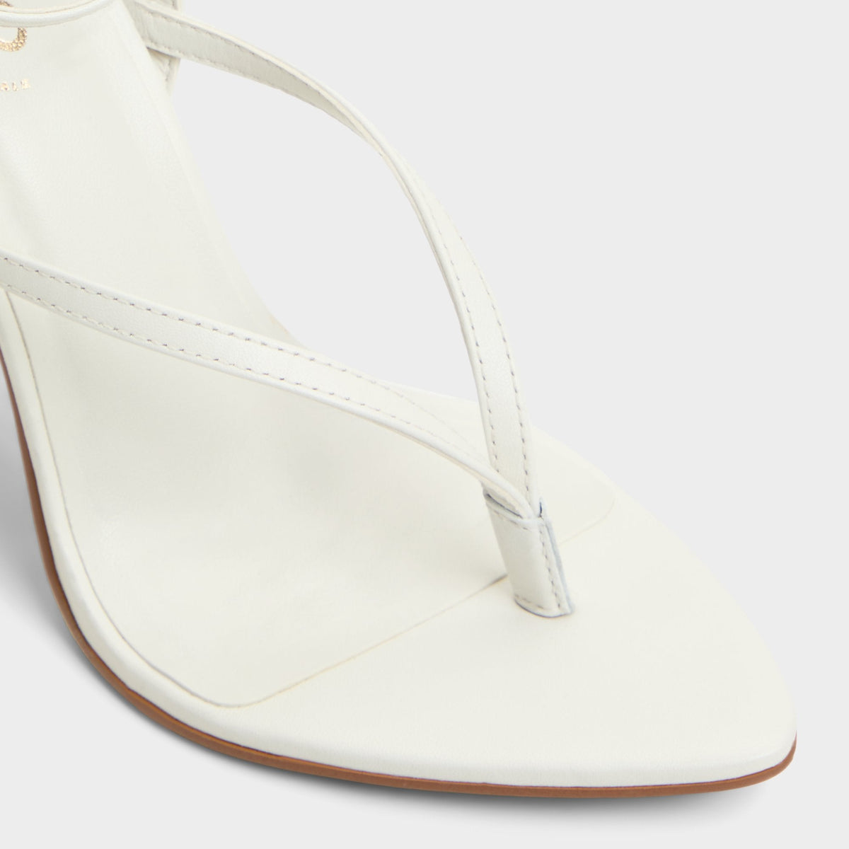 Abyfindley White/Bone Women's Strappy sandals - Heeled flip flop | Aldo