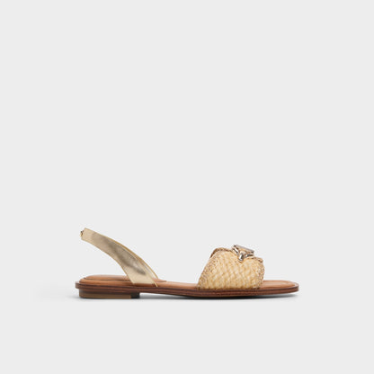 Goassi Gold Women's Iridescent metallics - Flat sandal | Aldo
