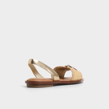 Goassi Gold Women's Iridescent metallics - Flat sandal | Aldo