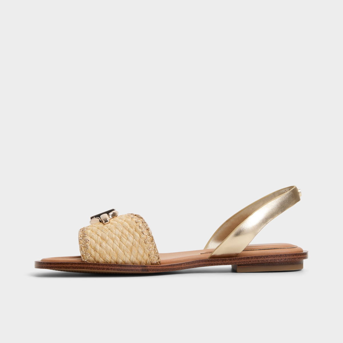 Goassi Gold Women's Iridescent metallics - Flat sandal | Aldo