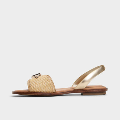 Goassi Gold Women's Iridescent metallics - Flat sandal | Aldo