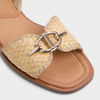 Goassi Gold Women's Iridescent metallics - Flat sandal | Aldo