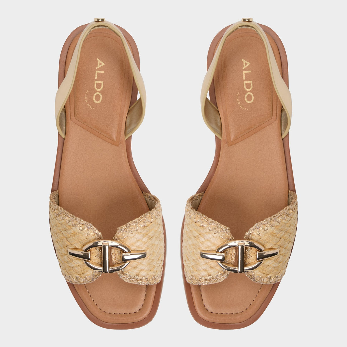 Goassi Gold Women's Iridescent metallics - Flat sandal | Aldo