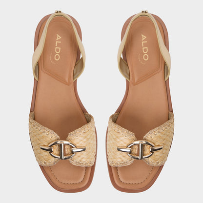 Goassi Gold Women's Iridescent metallics - Flat sandal | Aldo