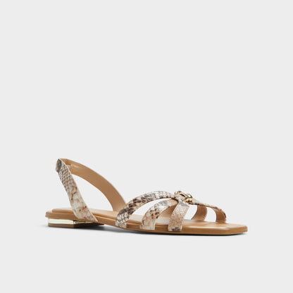 Marassita Brown Multi Women's Slingbacks - Flat sandal | Aldo