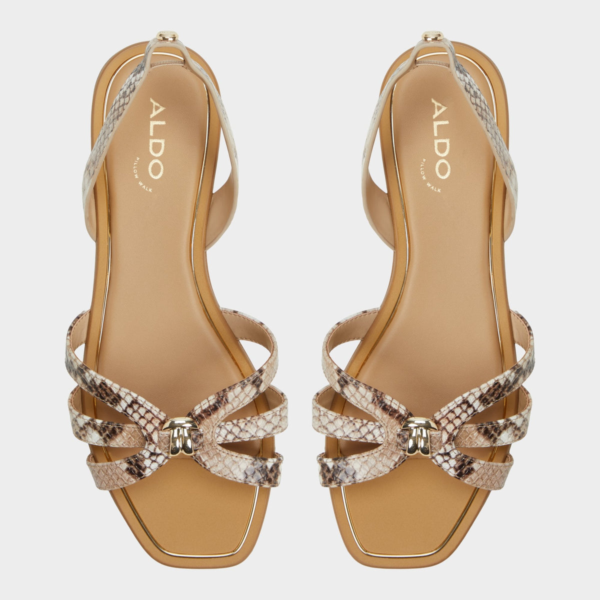 Marassita Brown Multi Women's Slingbacks - Flat sandal | Aldo