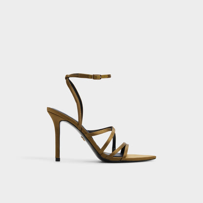 Solania Other Green Women's Strappy sandals - Strappy heeled sandal, Stiletto heel | Aldo