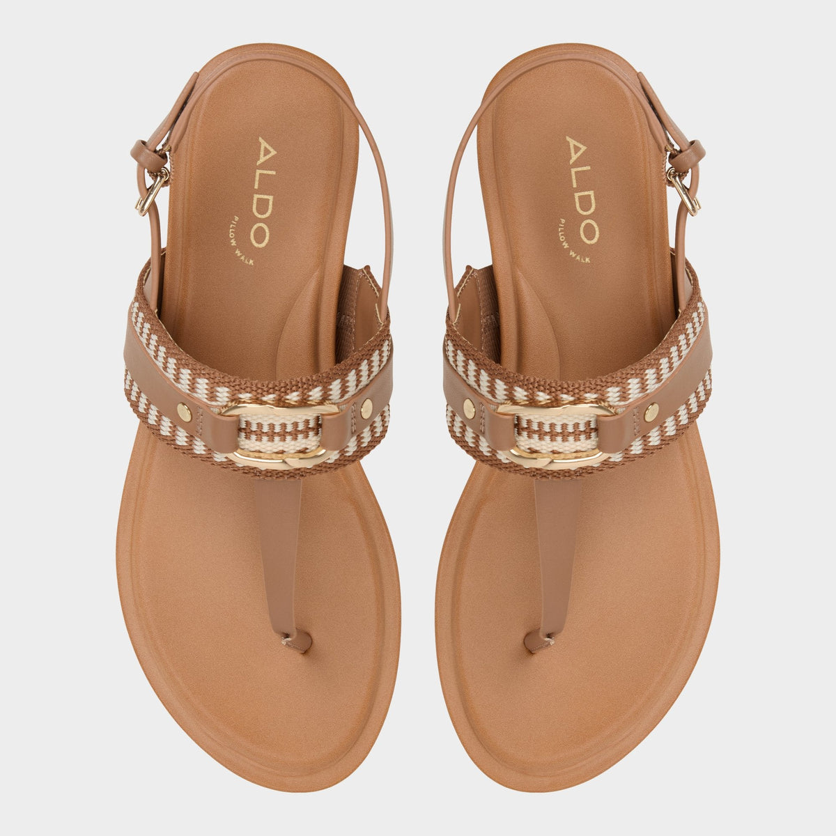 Taylen Medium Brown Women's Festival shoes accessories - T-strap sandal | Aldo