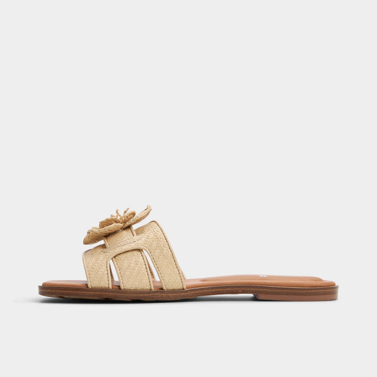 Seaflower Light Beige Women's Flats - Slide sandal | Aldo