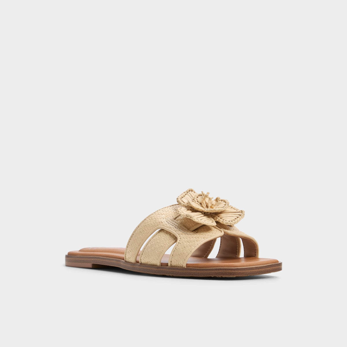 Seaflower Light Beige Women's Flats - Slide sandal | Aldo