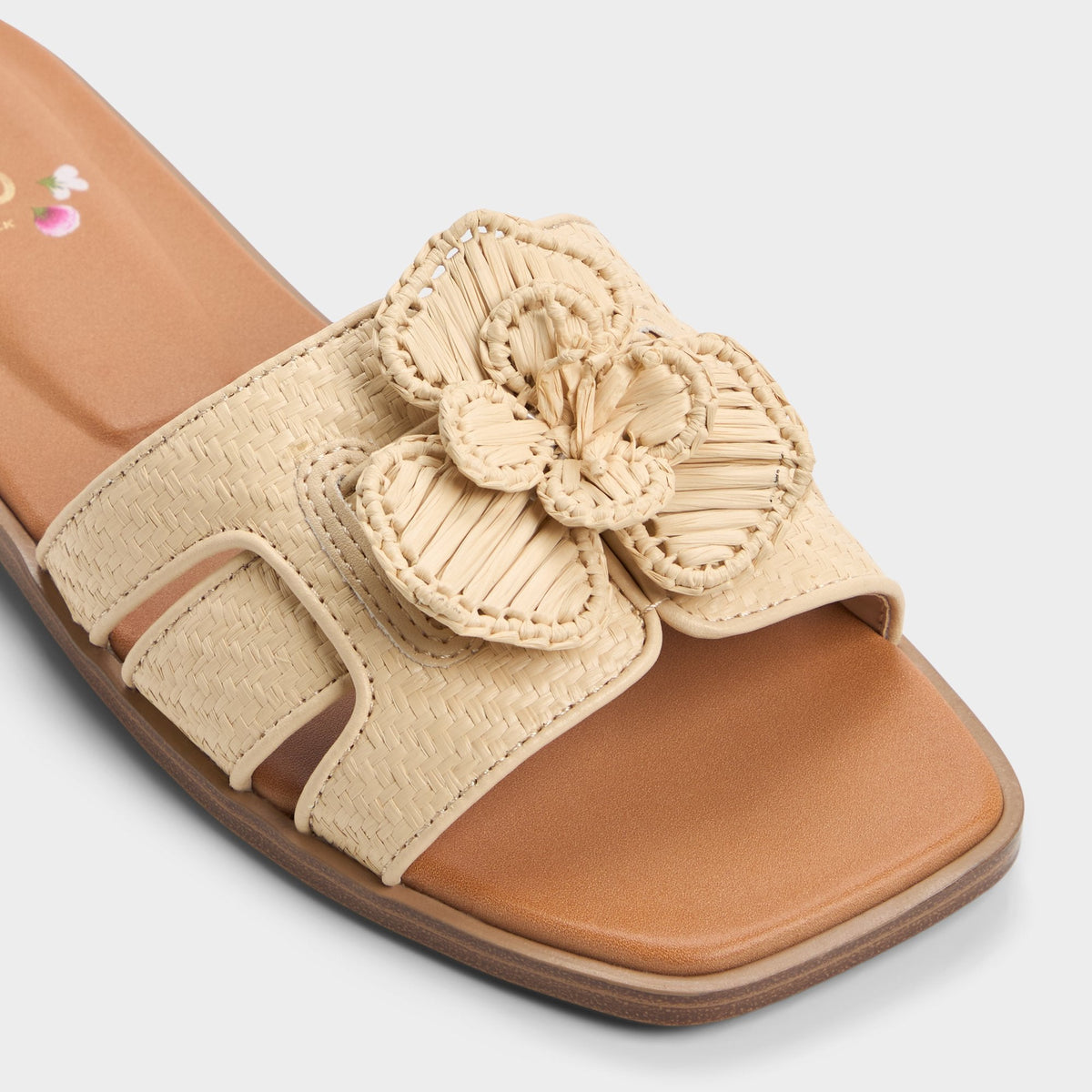 Seaflower Light Beige Women's Flats - Slide sandal | Aldo