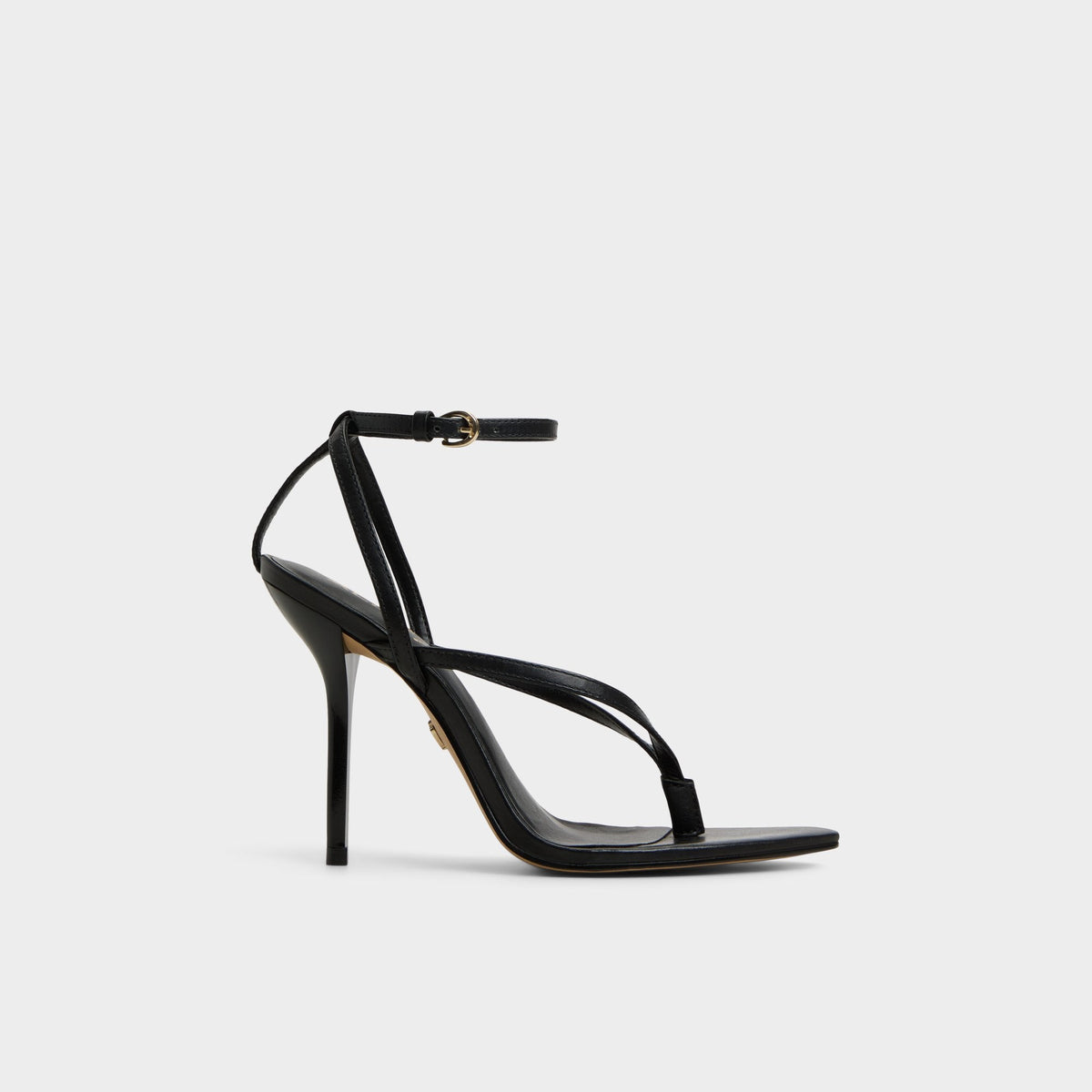 Abyfindley Black Women's Strappy sandals - Heeled flip flop, Stiletto heel | Aldo