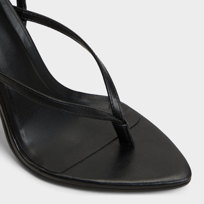 Abyfindley Black Women's Strappy sandals - Heeled flip flop, Stiletto heel | Aldo